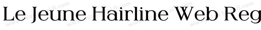 Le Jeune Hairline Web Regular Itali字体转换